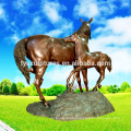 Large size outdoor garden Chinese brass horse sculpture for sale